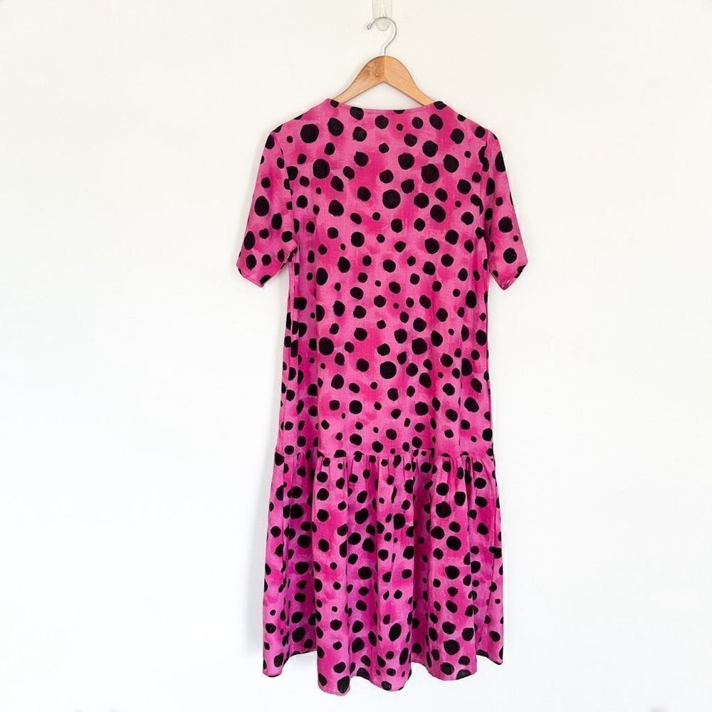 Proud Poppy X Kasey Rainbow Limited Edition Charlie Peak Dress in Pink Cheetah - Picture 2 of 7